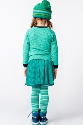 Mim-Pi Strumpfhose Streifen grün