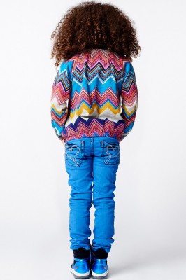 Mim-Pi Bluse Zickzack multicolor 116