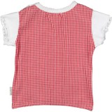 Kiezel-tje Mini T-Shirt karriert rot/weiß