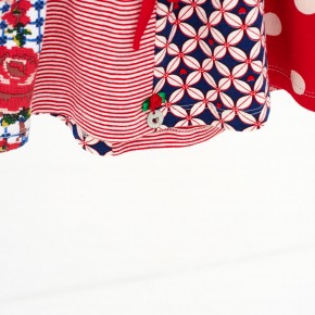 Mim-Pi Patchwork-Rock rot-weiß-blau 122