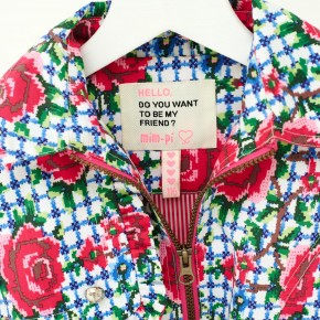 Mim-Pi Sommer-Mantel/-Jacke rot weiß blau