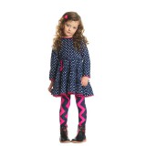 Mim-Pi Kleid Punkte navy/weiß Gr. 116