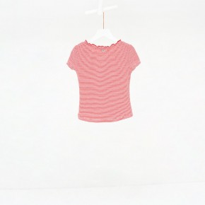 Mim-Pi T-Shirt Streifen rot-weiß 122