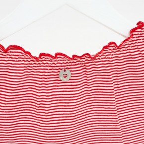Mim-Pi T-Shirt Streifen rot-weiß 122