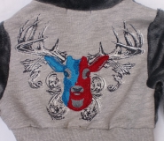 Carbone Kapuzen-Cardigan/Jacke grau Gr. 122