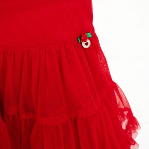 Mim-Pi Petticoat-Rock/Tüllrock rot