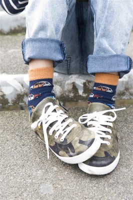 Bonnie Doon Socken DEUX CHEVAUX light navy