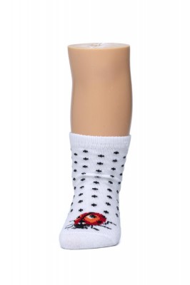 Bonnie Doon Baby Socken LADYBIRD MARIENKÄFER white