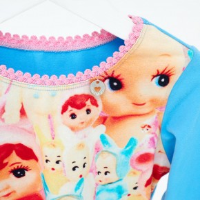 Mim-Pi Langarm-Shirt/Longsleeve Püppchen puderblau