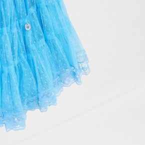 Mim-Pi Petticoat/Tüll-Rock puderblau