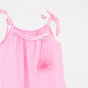 Mim-Pi Top/Shirt Crinkel-Optik rosa 116