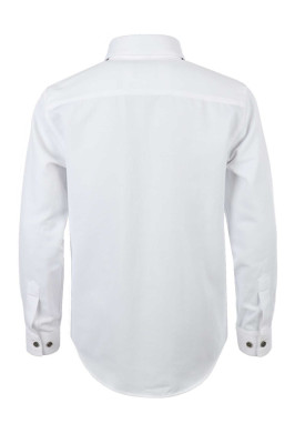 G.O.L. Finest Collection Jungen Classic Langarm-Hemd weiß mit Knöpfen in gree SLIM