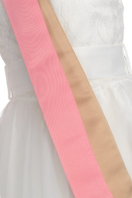 Happy girls Kommunionkleid festives Kleid mit drei Gürtel ecru