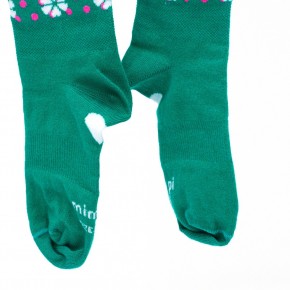 Mim-Pi Strumpfhose Punkte Herzen grün