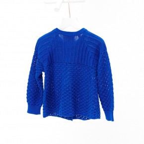 Mim-Pi Cardigan/Strickjacke Einhorn blau