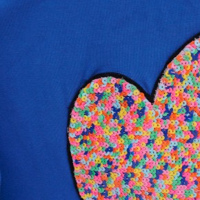 Mim-Pi Langarm-Shirt/Longsleeve großes Herz blau