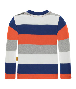 Steiff Sweatshirt mit Quietschebär Streifen BLUE ZONE 80