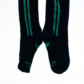 Mim-Pi Strumpfhose Rallystreifen schwarz