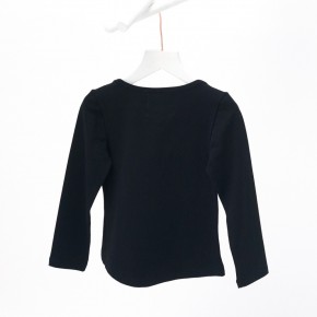 Mim-Pi Langarm-Shirt/Longsleeve HAPPY schwarz 122