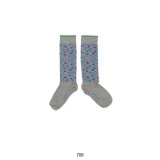 Mim-Pi Kniestrümpfe Herzen grau-bunt