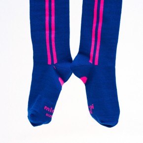 Mim-Pi Strumpfhose Rallystreifen blau