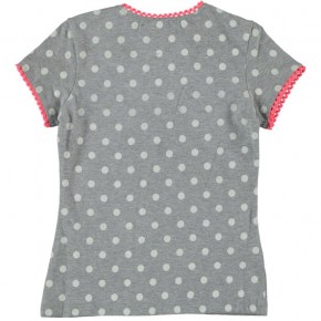 Mim-Pi T-Shirt Punkte Schwan grey