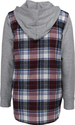 Blue Effect Kapuzen-Bluse karriert