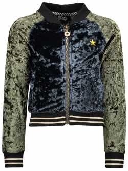 LIKE FLO Velours Raglan Jacke Baseball 128