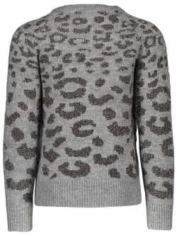 LIKE FLO Strick-Pullover Animal mit multicolor Lurex 128
