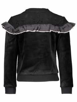 LIKE FLO Velours Sweater black 140
