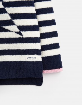 Joules Mädchen Chenille Pullover SEAHM Stern blau weiß