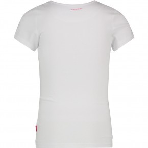 Vingino Basic-T-Shirt Girls Rundhals-Ausschnitt weiß