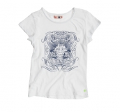 CKS T-Shirt Banda weiss Gr. 128-8y