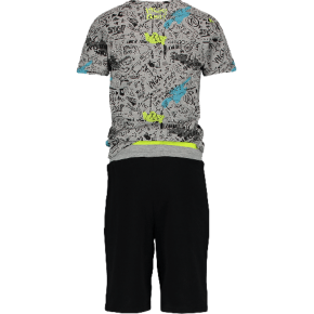 Vingino Schlafanzug/Pyjama kurz WABILI grey mele 122/128 - S