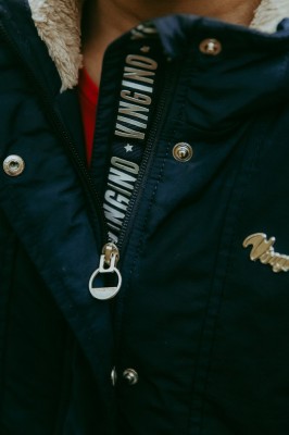 Vingino Winter-Jacke/Winter-Mantel mit Kapuze TRIJNE dark blue