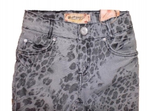 Blue Effect Mädchen Leoprint-Jeans grau
