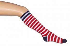 Bonnie Doon Kniestrümpfe RIVIERA Streifen rot-weiss