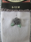 Bonnie Doon Baby Socken Rose weiß-grau