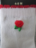 Bonnie Doon Baby Socken Rose weiß-rot