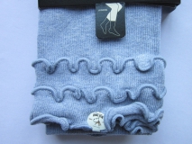 Bonnie Doon Capri-Legging Frou Frou mit Wellensaum light denim heather Gr. 92-98