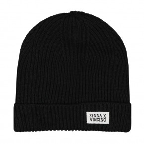 Vingino SET Loop + Mütze VELIEKE deep black L/XL