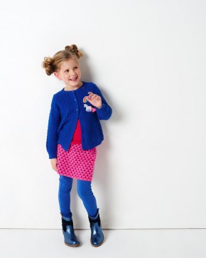 Mim-Pi Cardigan/Strickjacke Einhorn blau