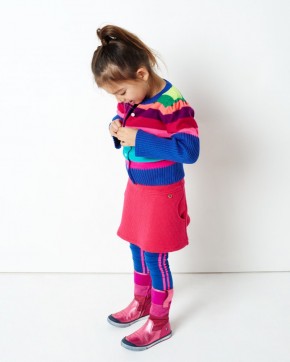 Mim-Pi Strumpfhose Rallystreifen blau