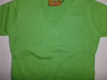 Paglie Kurzarm Cardigan/Pulunder grün Gr. 110/116