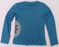 Carbone Langarm-Shirt/Longsleeve Punkte-Mix blau Gr. 116