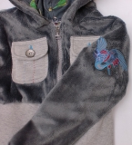 Carbone Kapuzen-Cardigan/Jacke grau Gr. 122