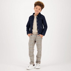 Vingino Jungs Chino-Hose Karo-Muster SORINO sand 176 - 16y