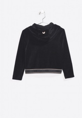 Kaporal Kapuzen-Samt-Jacke DOUM black