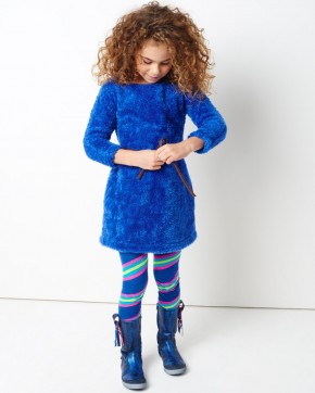 Mim-Pi Strumpfhose diagonale Streifen blau gelb pink grün 6-8y