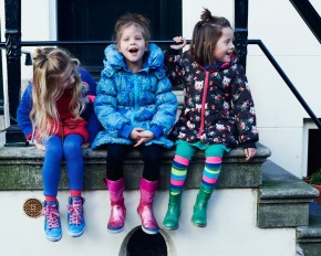 Mim-Pi Strumpfhose Blockstreifen multicolor grün